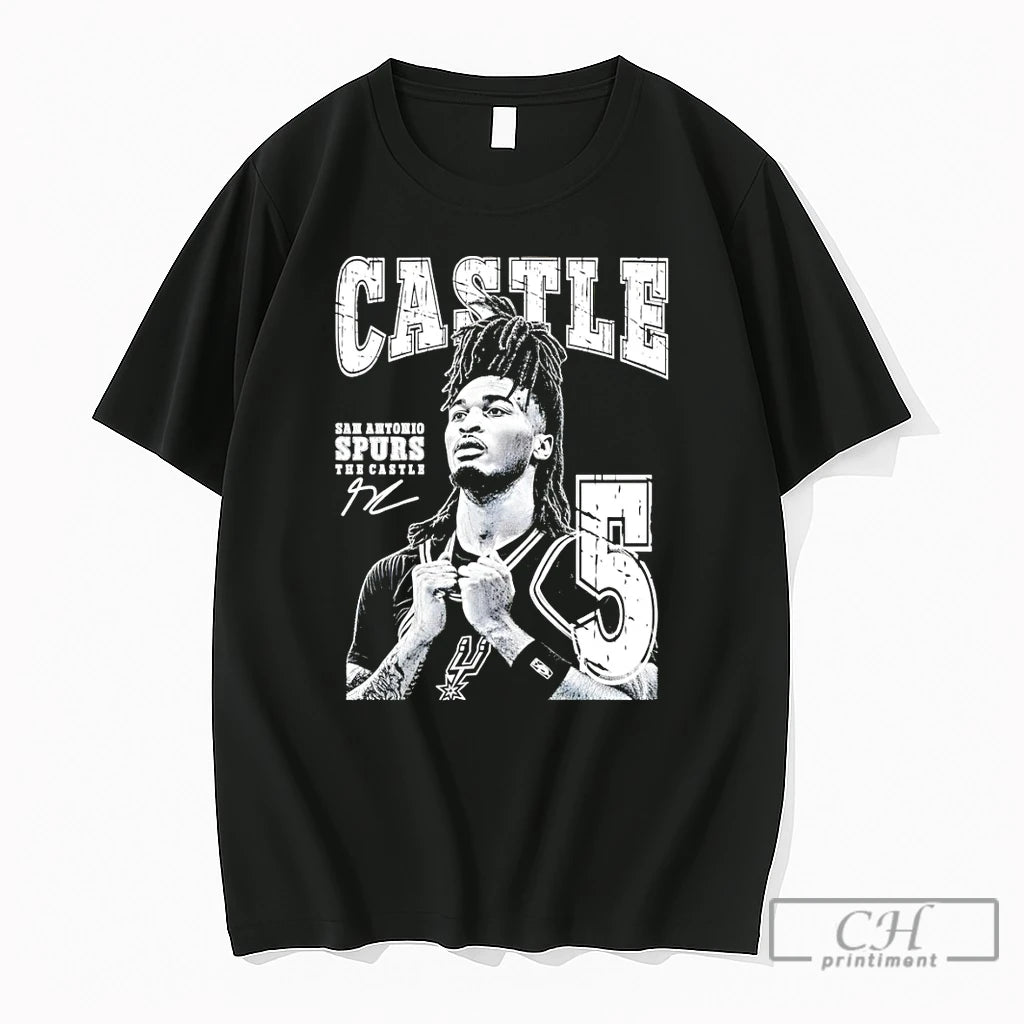 Premium Stephon Castle San Antonio Spurs Player Number 5 The Castle Signature T Shirts Sweater