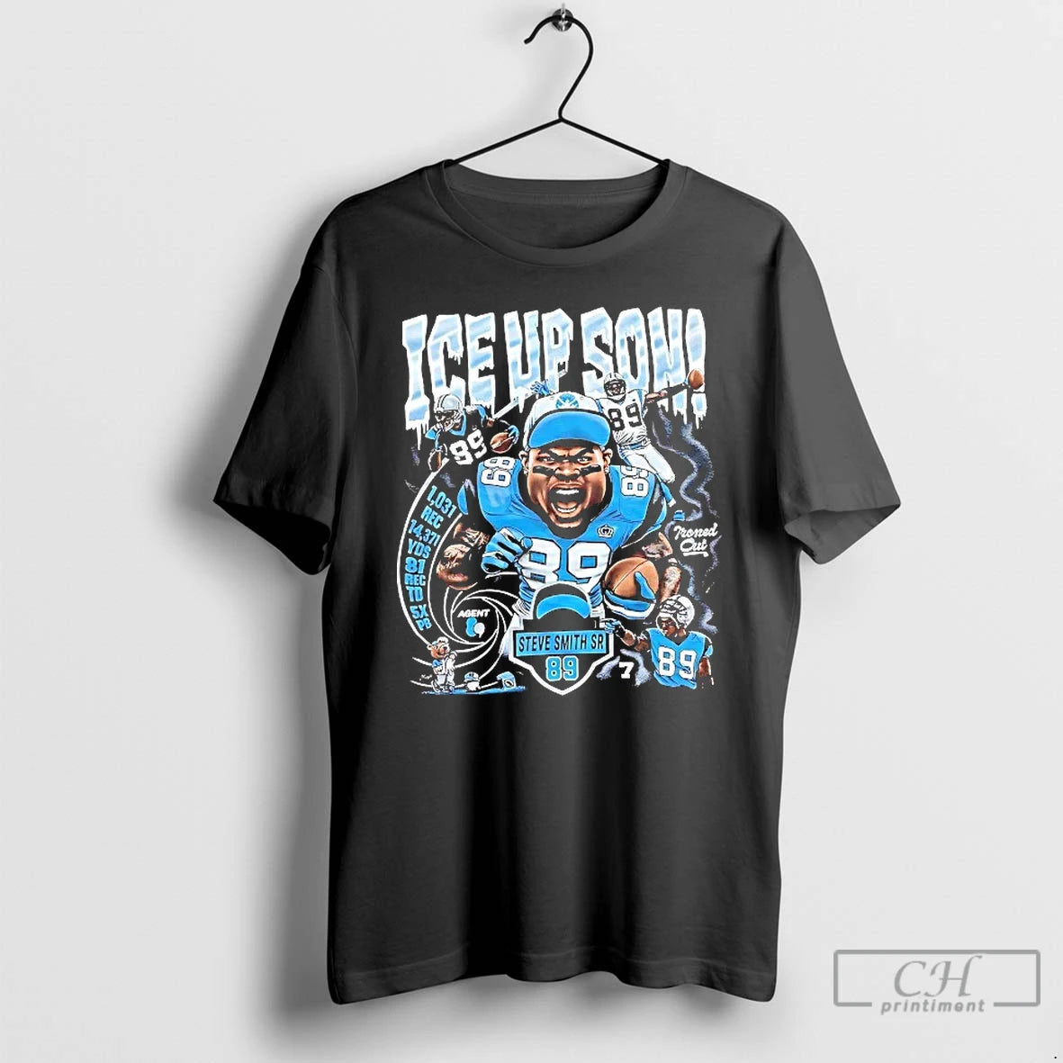 Premium Steve Smith Sr Ice Up Son Caricature T Shirts