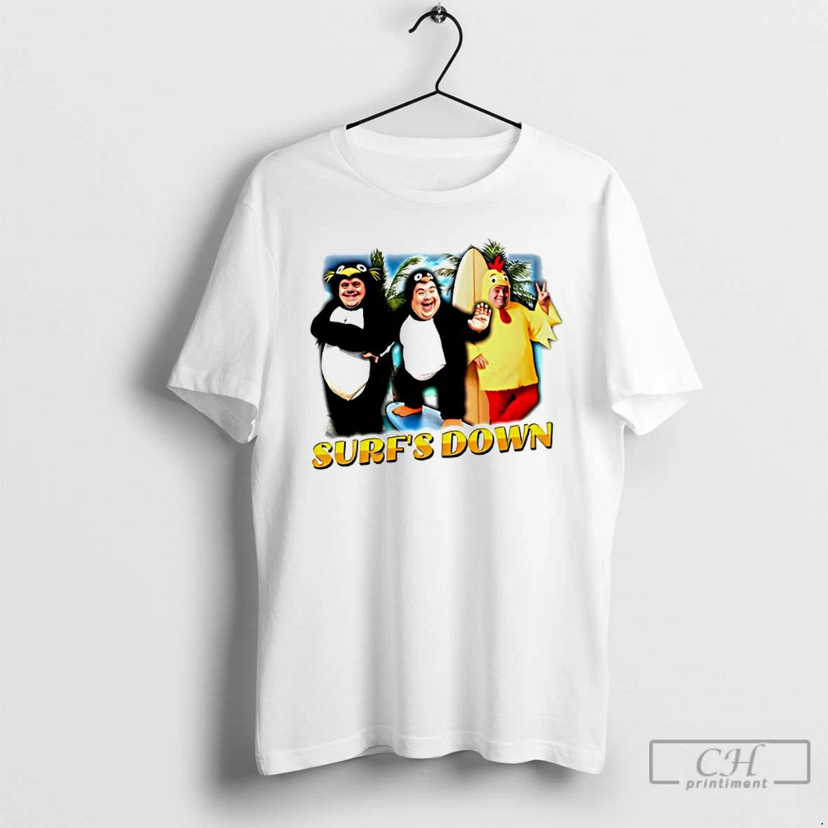 Premium Surfs Down Graphic T Shirts