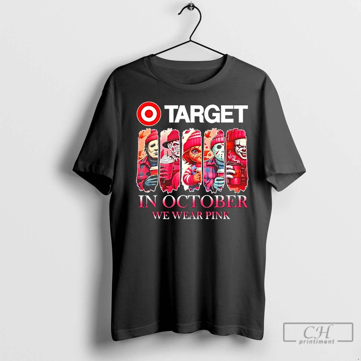 Premium Target X Horror Movies Halloween In October We Wear Pink