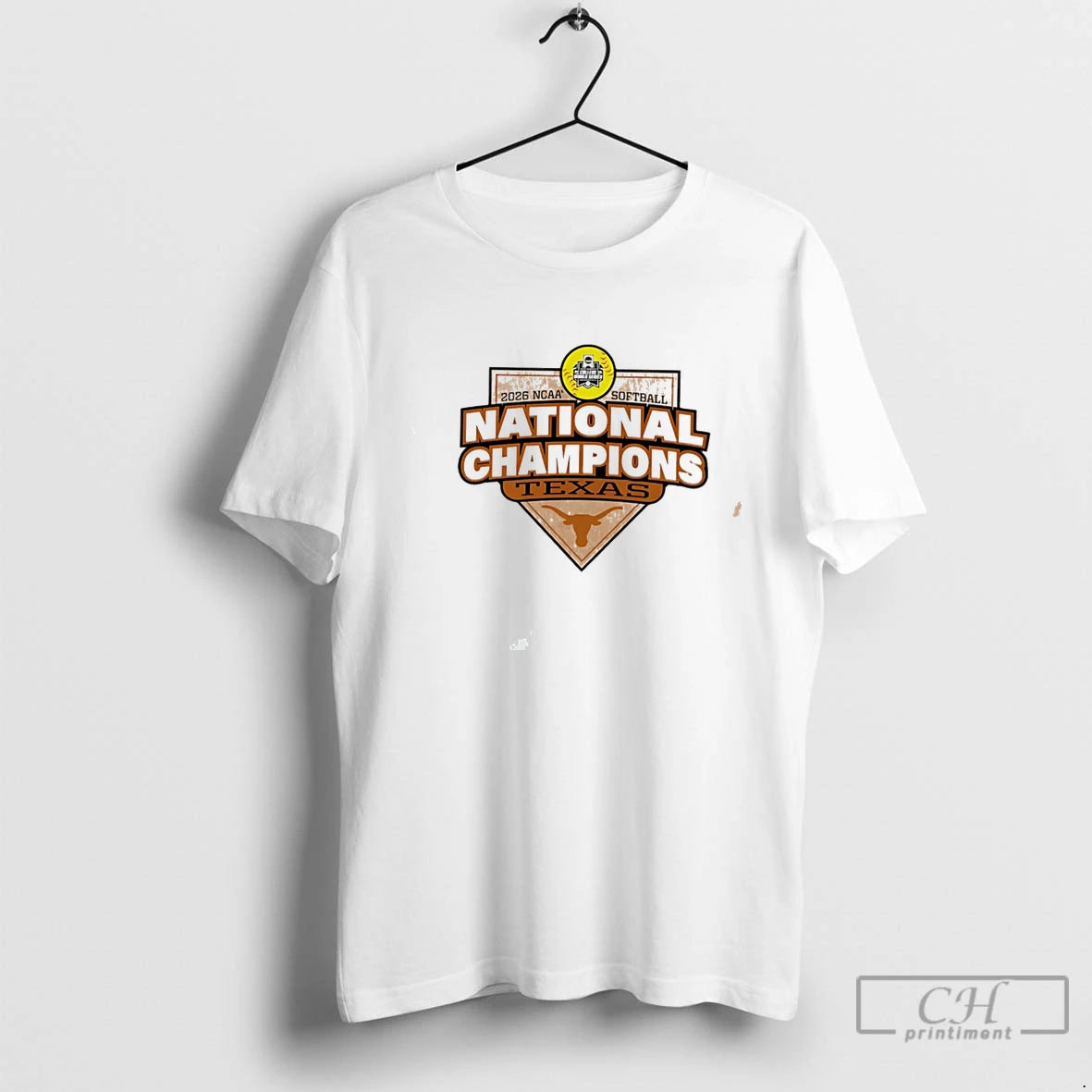 Premium Texas Longhorns 2026 Softball National Champs Plate Tee