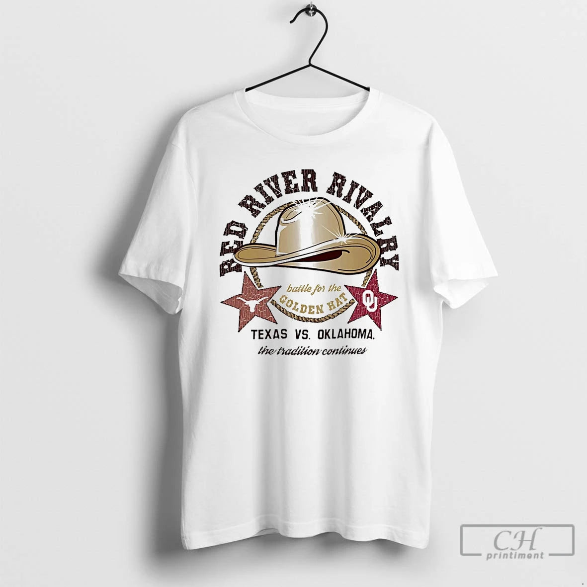 Premium Texas Longhorns Vs Oklahoma Sooners Red River Rivalry T Shirts