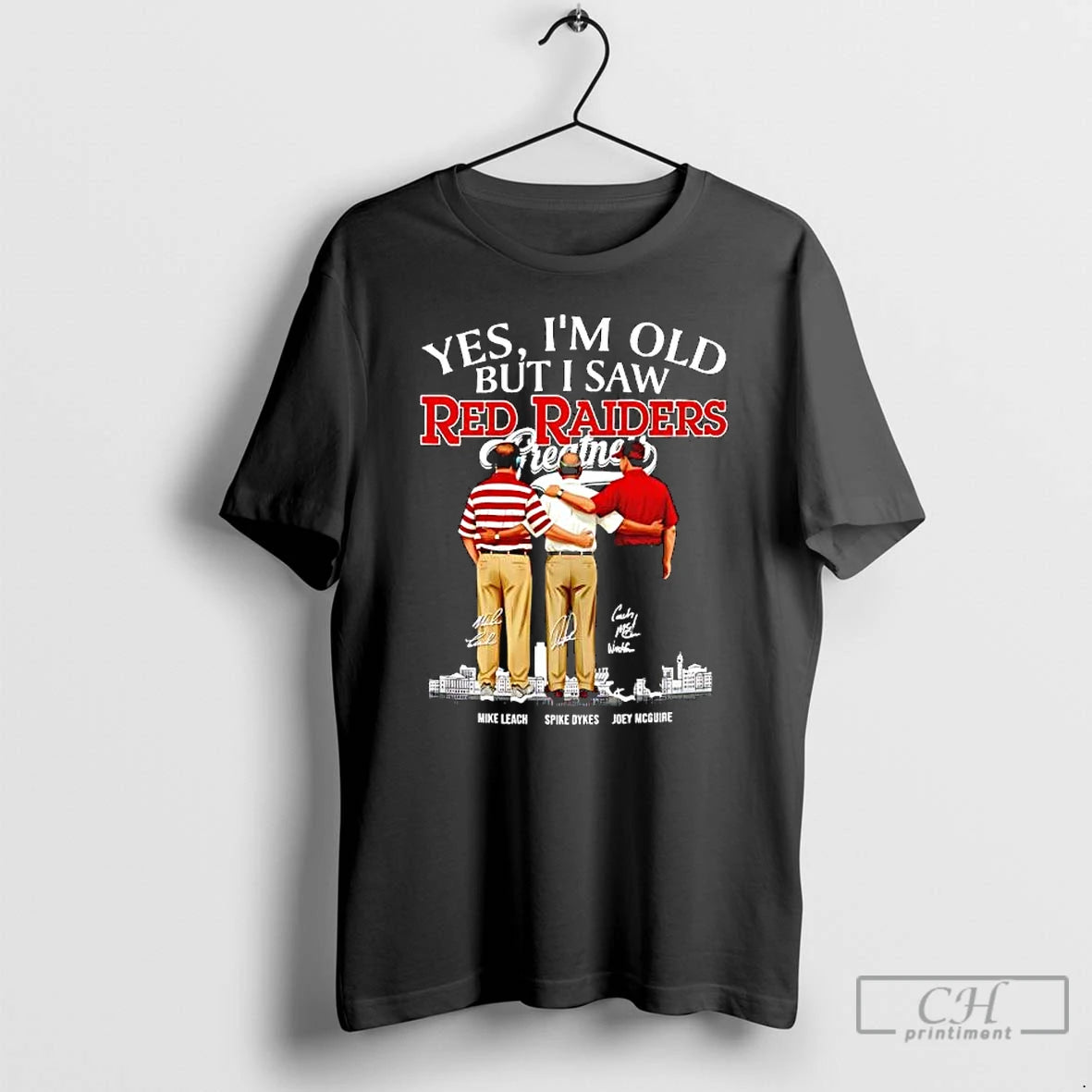 Premium Texas Tech Red Raiders Coaches Yes Im Old But I Saw Greatness Signatures T-Shirts, Hoodie, Sweatshirt