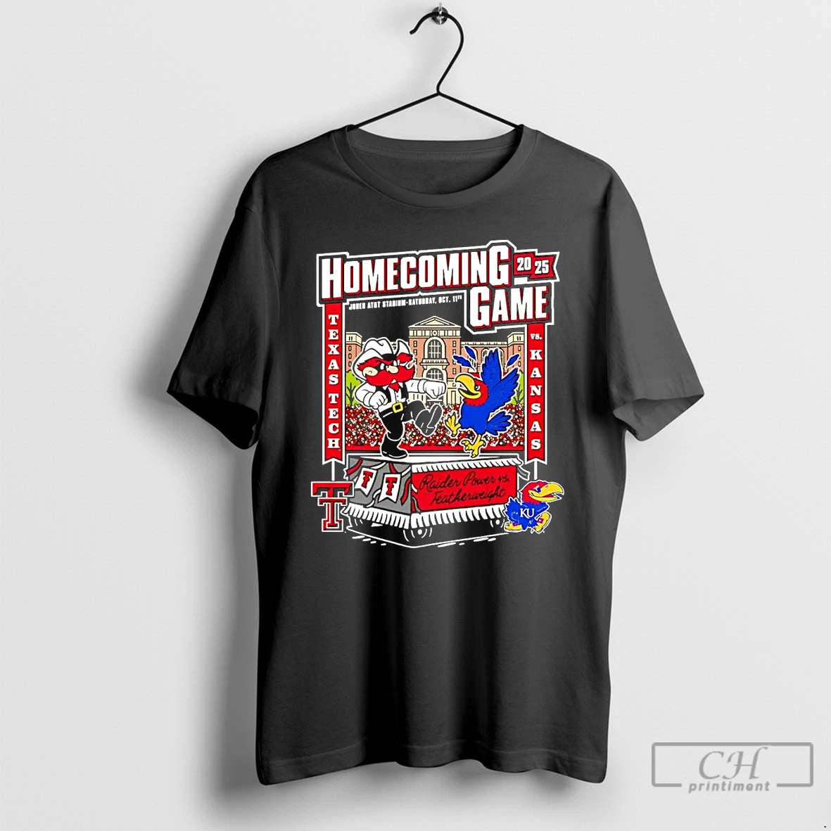 Premium Texas Tech Vs Kansas 2025 Homecoming Gameday T Shirts