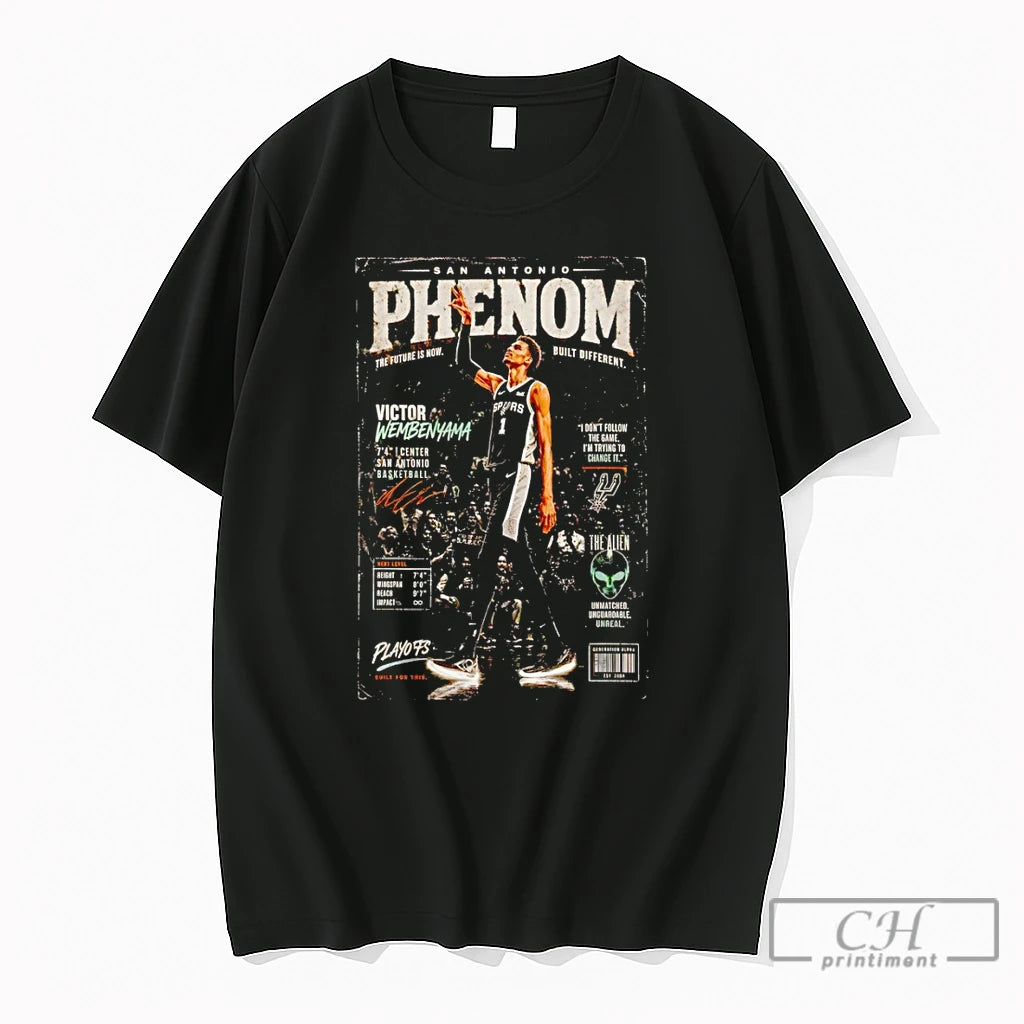 Premium The Alien Ufo Victor Wembanyama San Antonio Phenom Basketball Vintage