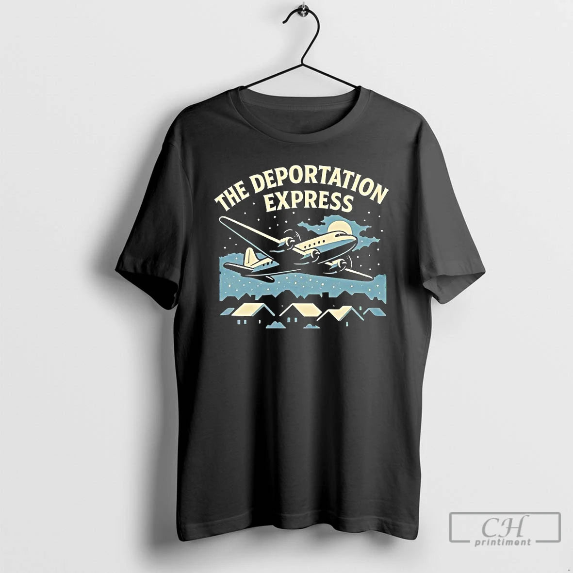 Premium The Deportation Express Plane Vintage T-Shirts, Hoodie, Sweatshirt | CoreVibeTees.com