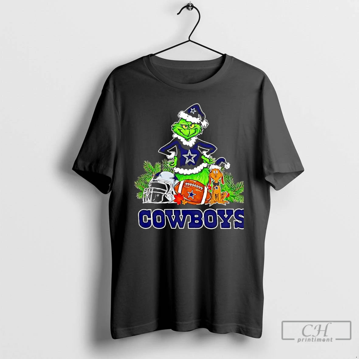 Premium The Grinch And Max Dallas Cowboys Christmas Helmet Items T-Shirts, Hoodie, Sweatshirt | CoreVibeTees.com