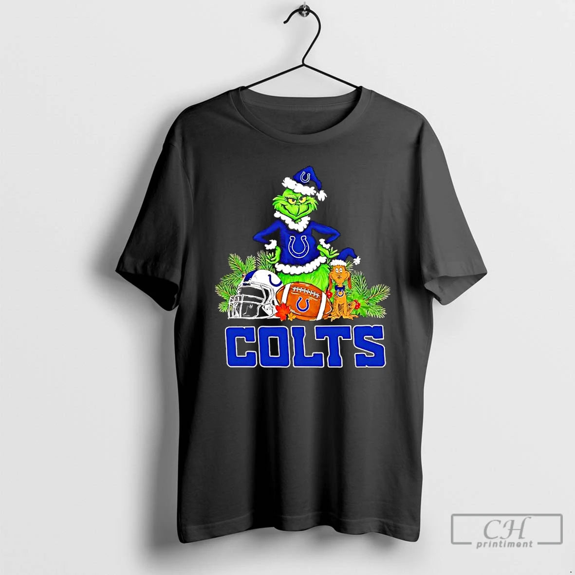 Premium The Grinch And Max Indianapolis Colts Christmas Helmet Items T-Shirts, Hoodie, Sweatshirt | CoreVibeTees.com