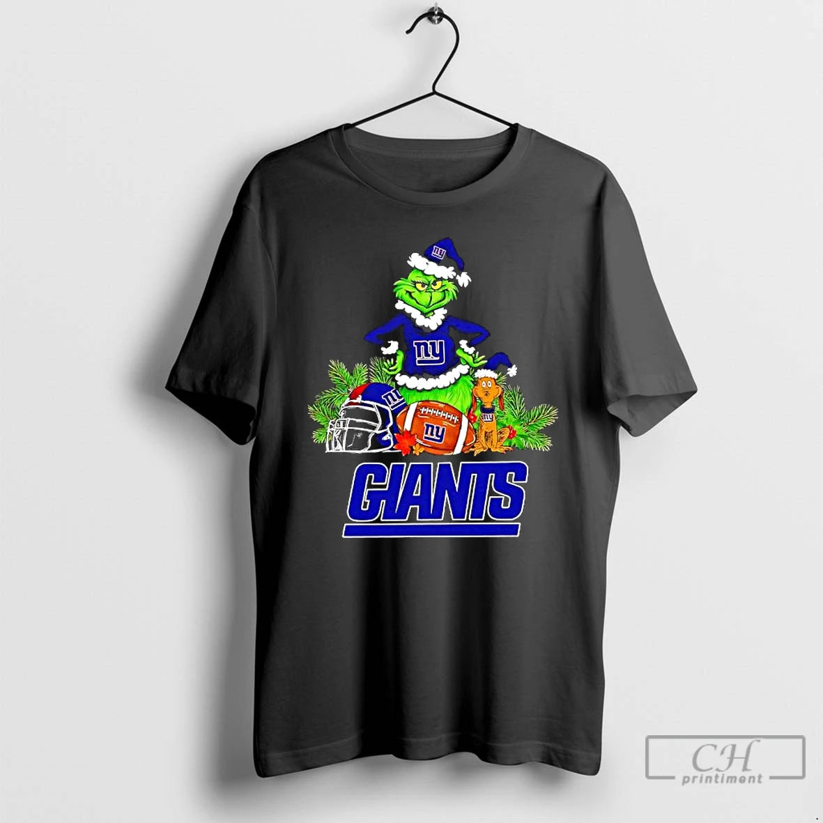 Premium The Grinch And Max New York Giants Christmas Helmet Items T-Shirts, Hoodie, Sweatshirt | CoreVibeTees.com