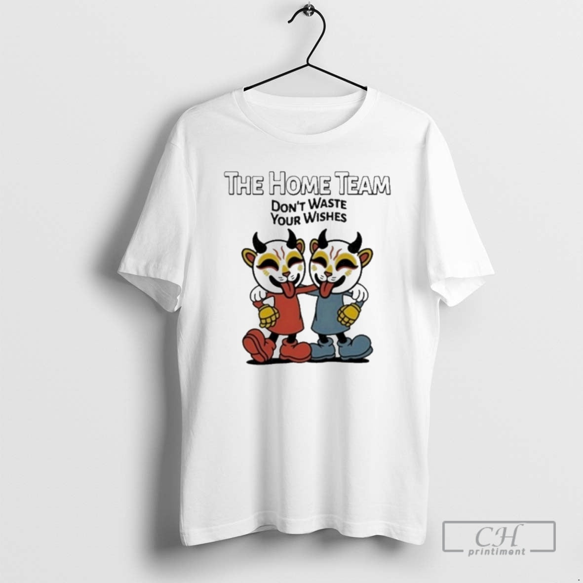 Premium The Home Team Dont Waste Your Wishes Cuphead Shirt Sweater Hoodie, Sweatshirt | CoreVibeTees.com
