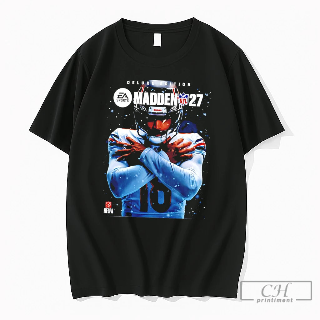 Premium The Iceman Caleb Williams Chicago Bears Nfl Madden 27 Skyline Tee T Shirts Sweater