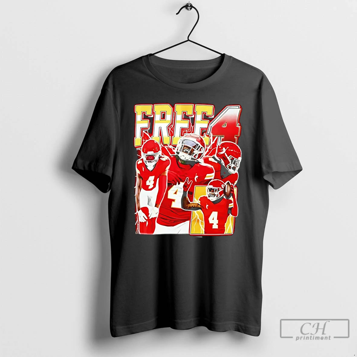 Premium Travis Kelce Tyquan Thornton Rashee Rice Free 4 T-Shirts, Hoodie, Sweatshirt | CoreVibeTees.com