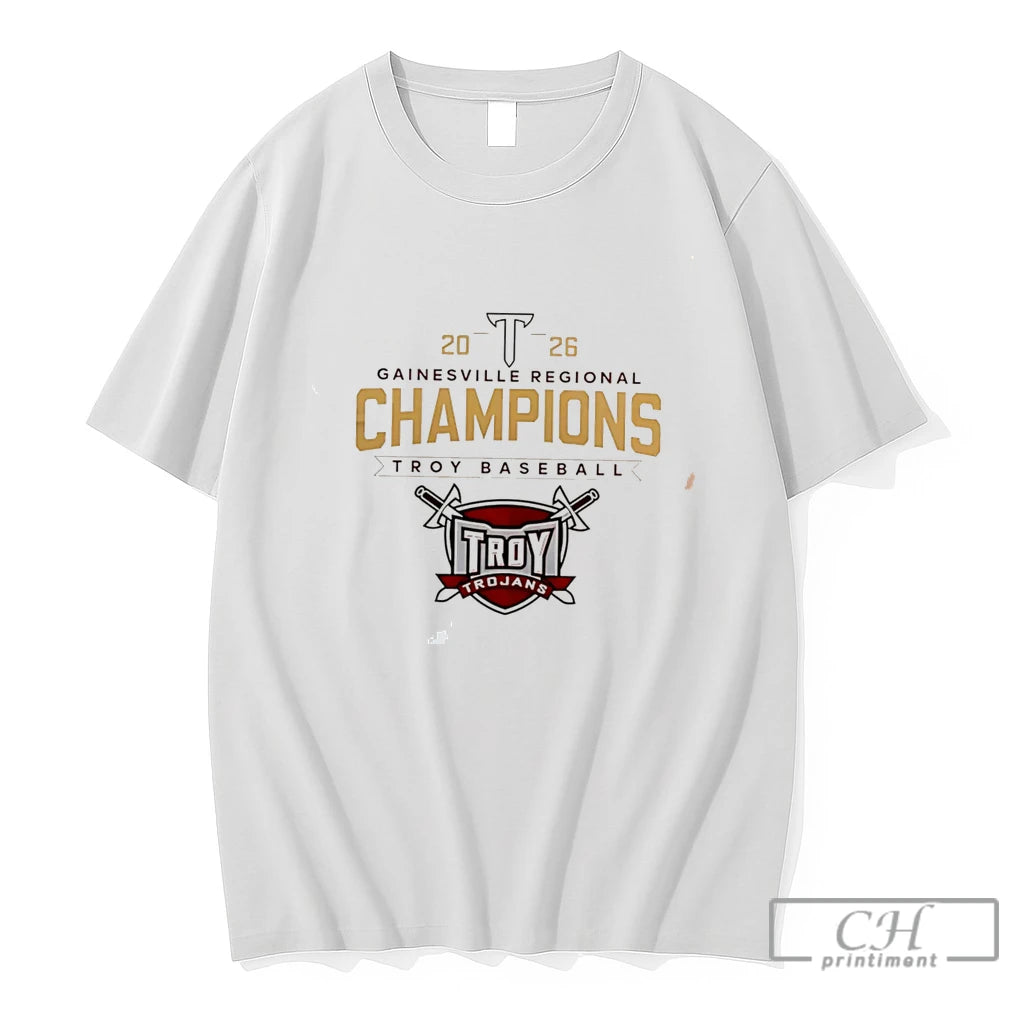 Premium Troy Trojans 2026 Gainesville Regional Champion Tee