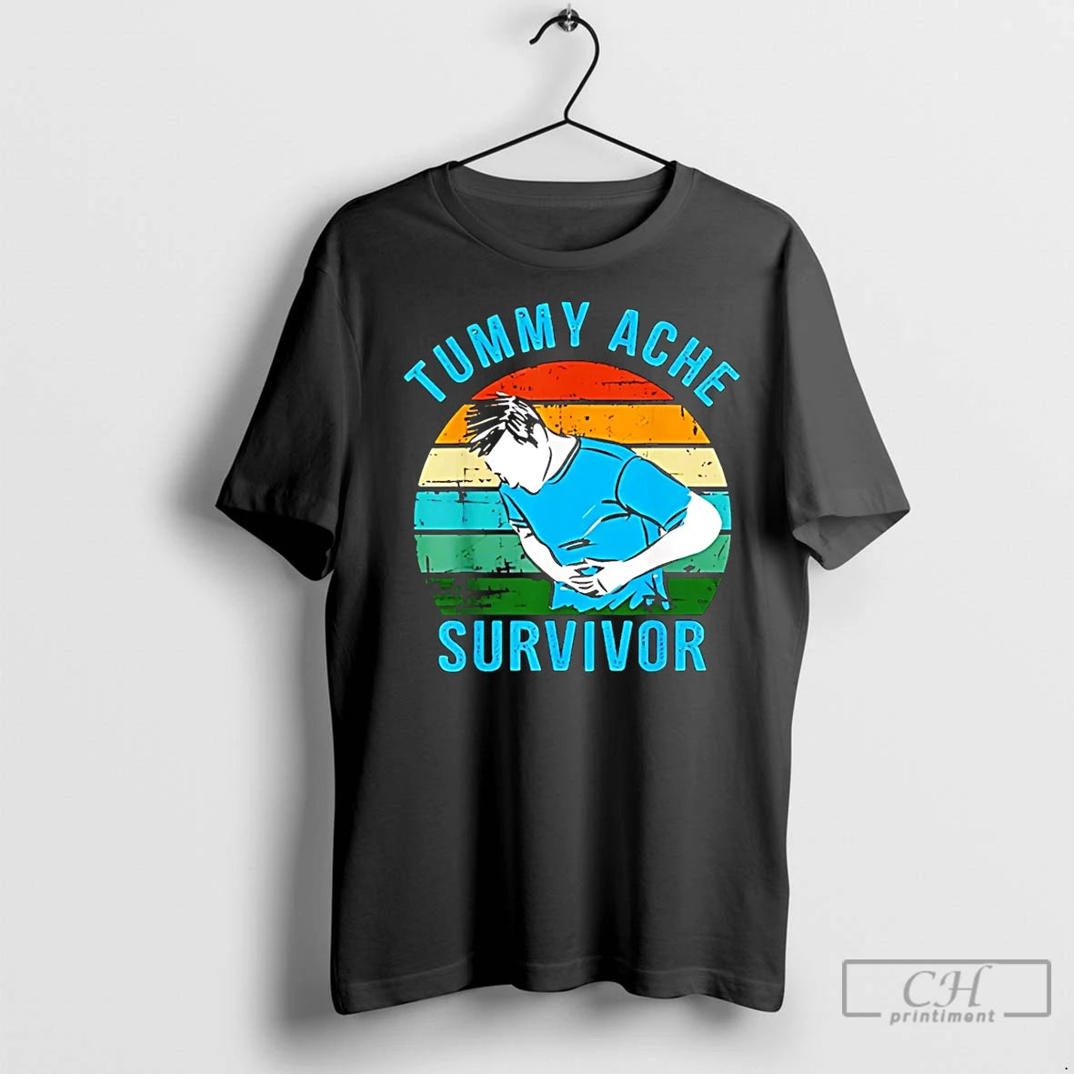Premium Tummy Ache Survivor 2025 Vintage