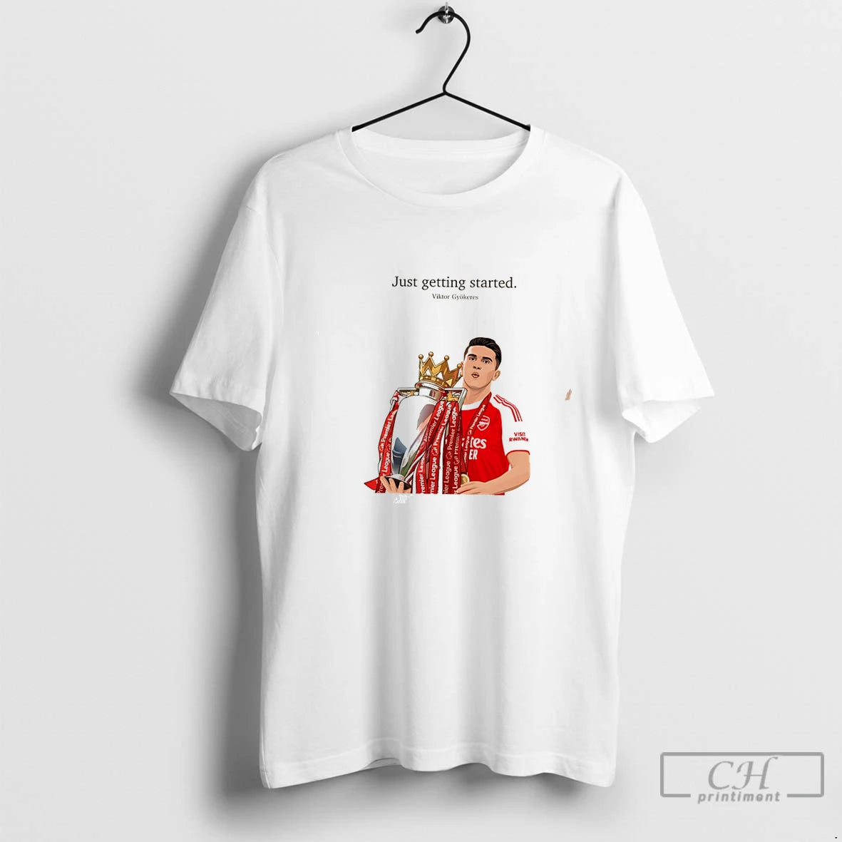 Premium Viktor Gyokeres Arsenal Just Getting Started Tee