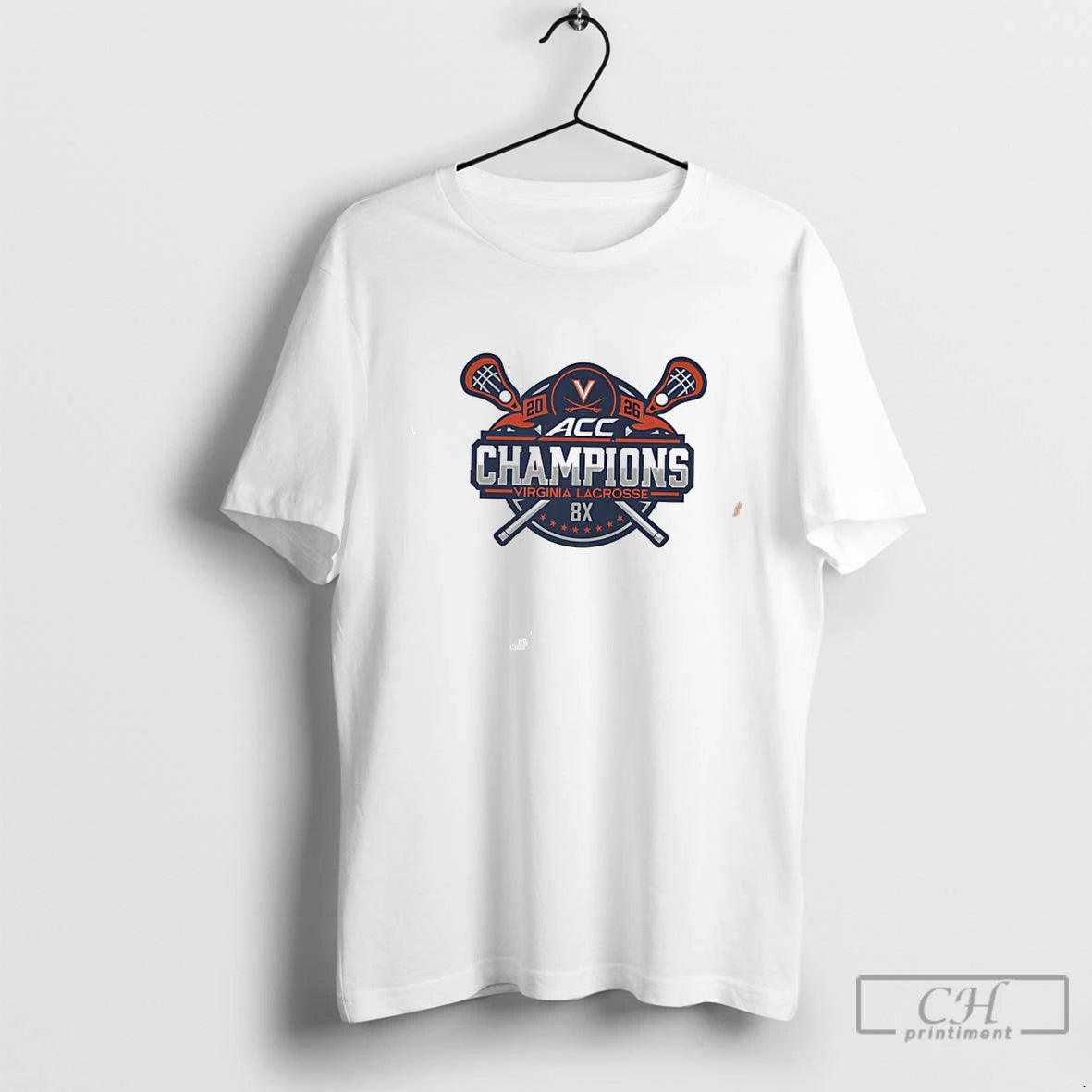 Premium Virginia Cavaliers 8x Acc Lacrosse Champ 2026 Tee