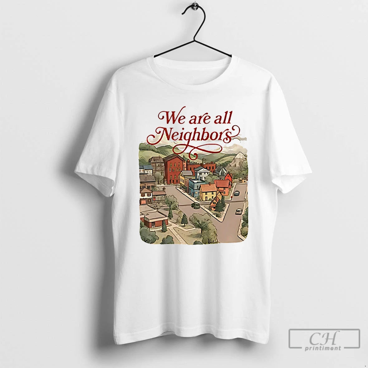 Premium We Are All Neighbors Anti Ice T-Shirts, Hoodie, Sweatshirt | CoreVibeTees.com