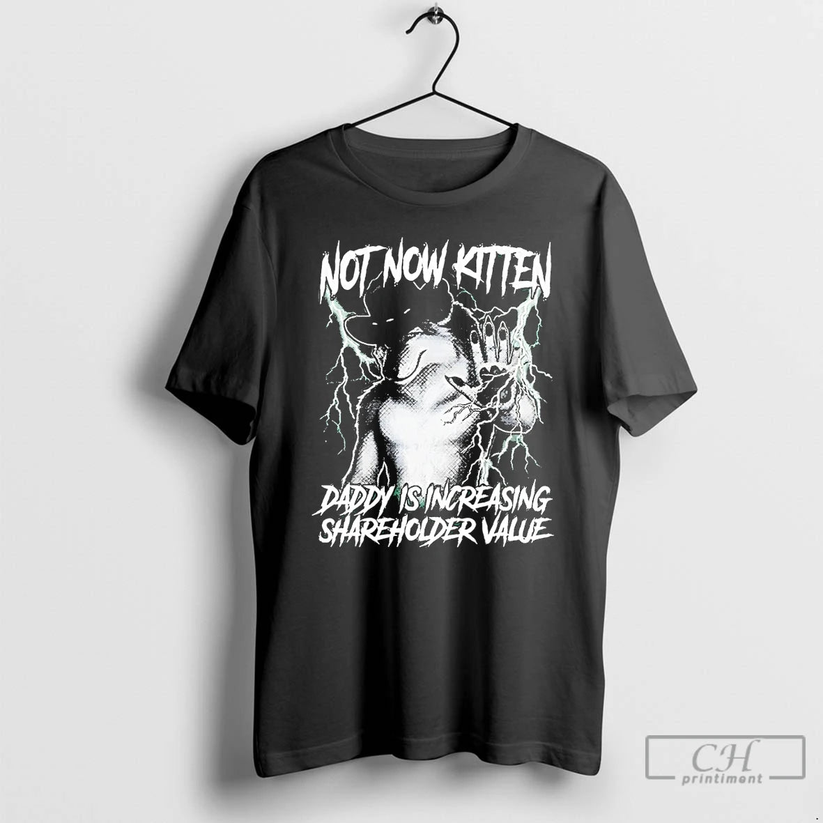 Premium Werewolf Not Now Kitten Daddy Is Increasing Shareholder Value T-Shirts, Hoodie, Sweatshirt | CoreVibeTees.com