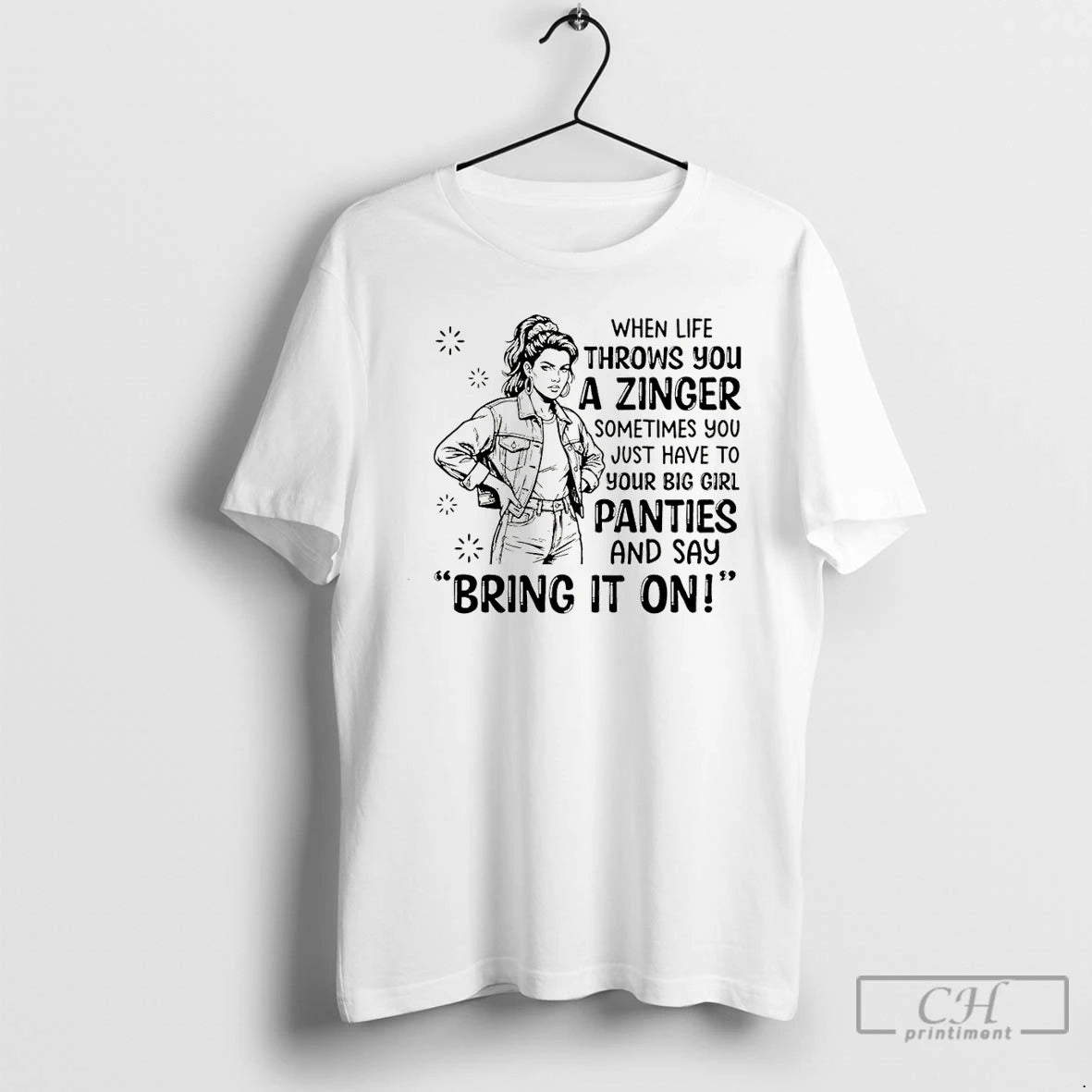 Premium When Life Throws You A Zinger Sometimes You Just Have To Put On Your T-Shirts, Hoodie, Sweatshirt | CoreVibeTees.com