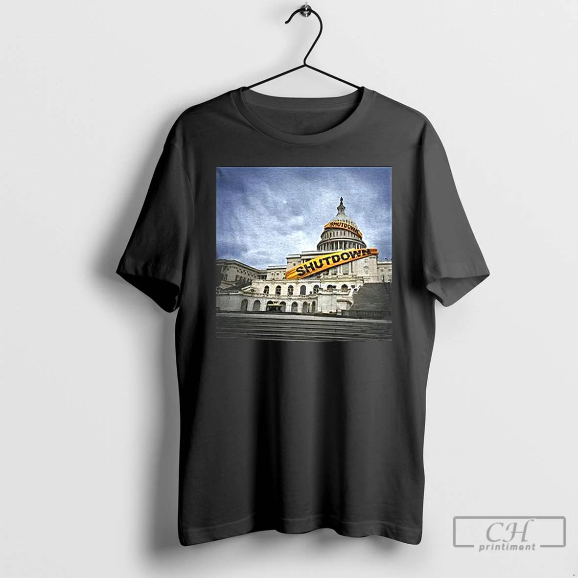 Premium White House Shutdown Long Sleve T Shirts