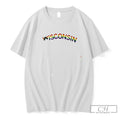 Premium Wisconsin Text Progress Pride Flag Tee
