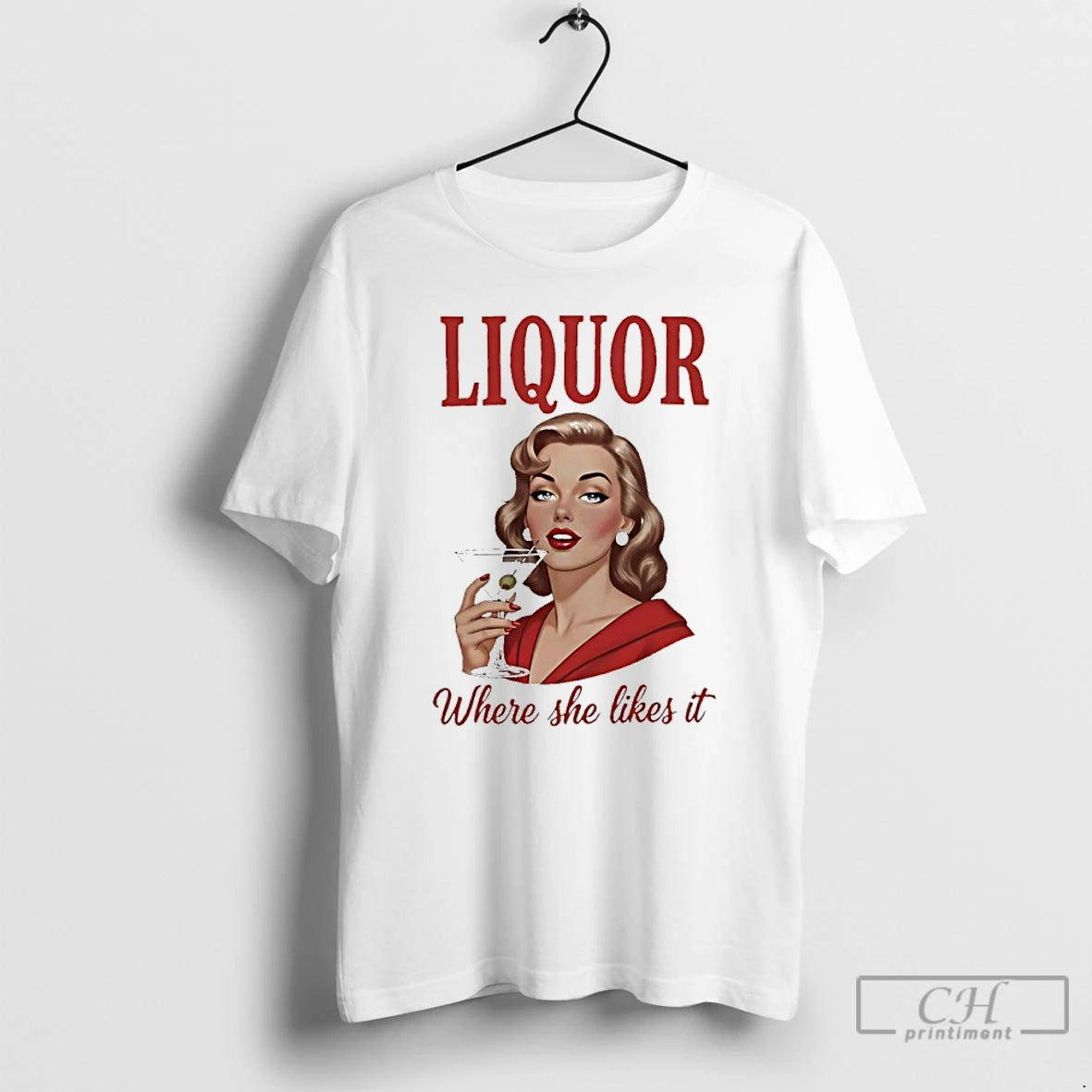 Premium Women Drink Liquor Where She Likes It T-Shirts, Hoodie, Sweatshirt | CoreVibeTees.com