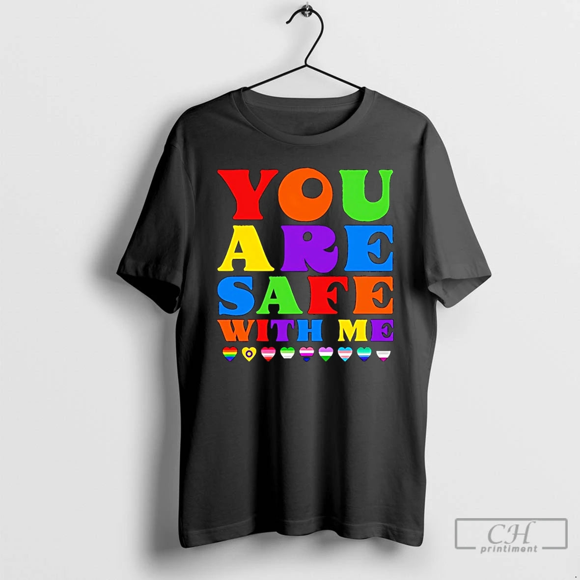 Premium You Are Safe With Me Full Color T-Shirts, Hoodie, Sweatshirt | CoreVibeTees.com