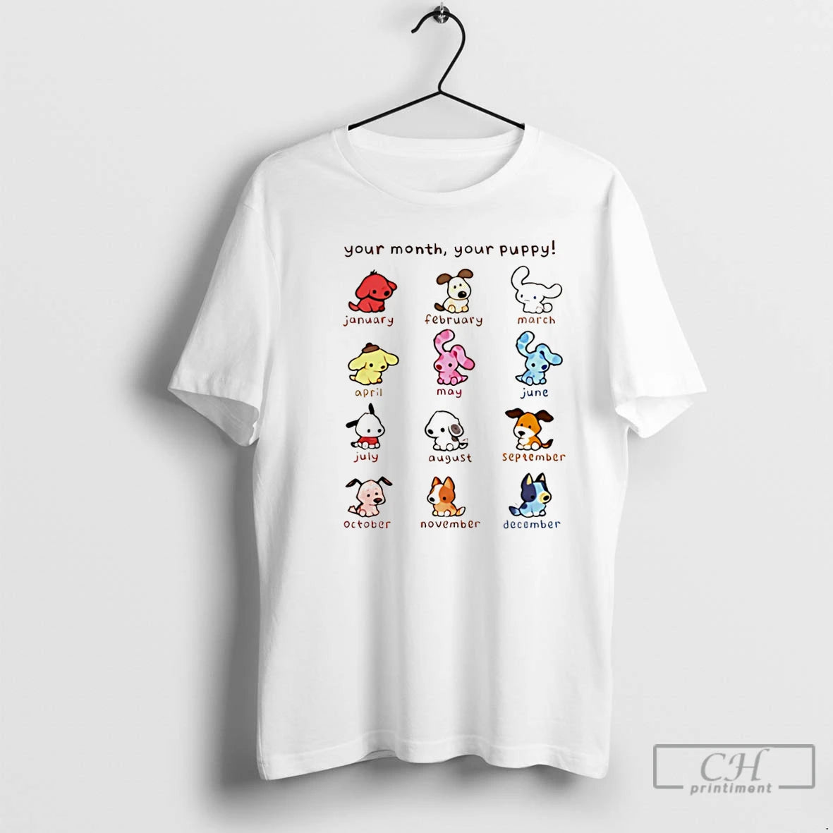Premium Your Month Your Puppy Christmas Zodiac Puppy Christmas T-Shirts, Hoodie, Sweatshirt | CoreVibeTees.com