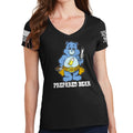 Ladies Prepared Bear V-Neck T-shirt Hoodie, Sweatshirt | CoreVibeTees.com (Image 1)