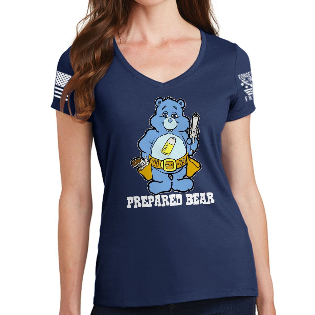 Ladies Prepared Bear V-Neck T-shirt Hoodie, Sweatshirt | CoreVibeTees.com (Image 5)