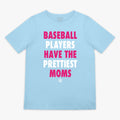 Baseball Players Have The Prettiest Moms Youth Tee - Blue/Pink Hoodie, Sweatshirt | CoreVibeTees.com (Image 1)