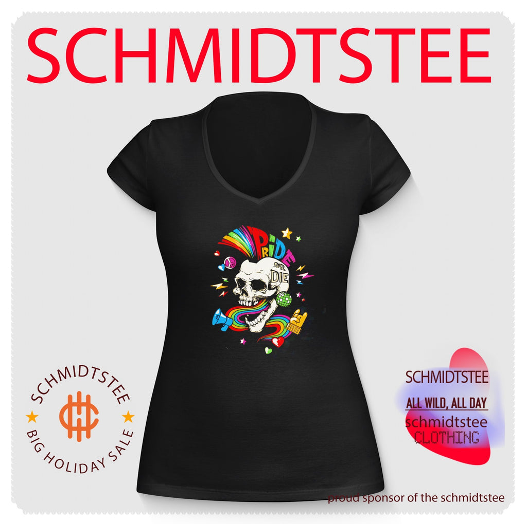 Pride or Die skull rainbow shirt