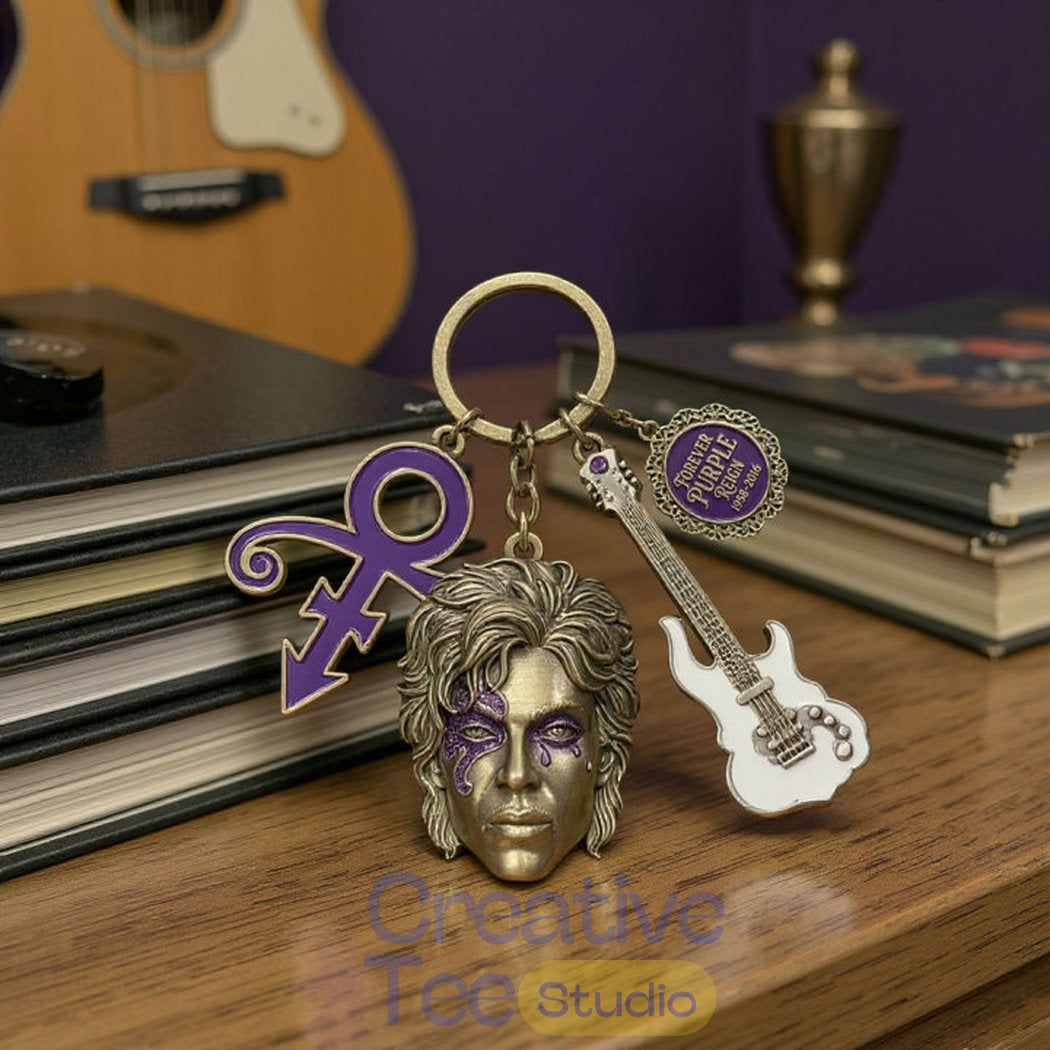 Prince FOREVER PURPLE REIGN Ultimate Tribute Keychain