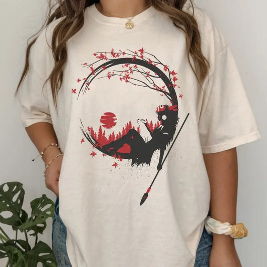 Princess Mononoke Shirt, Sweatshirt, Hoodie | Mononoke Hime Tee | Forest Spirit Shirt Kodama Tree Shirt Studio Ghibli Gift Cotton Tops