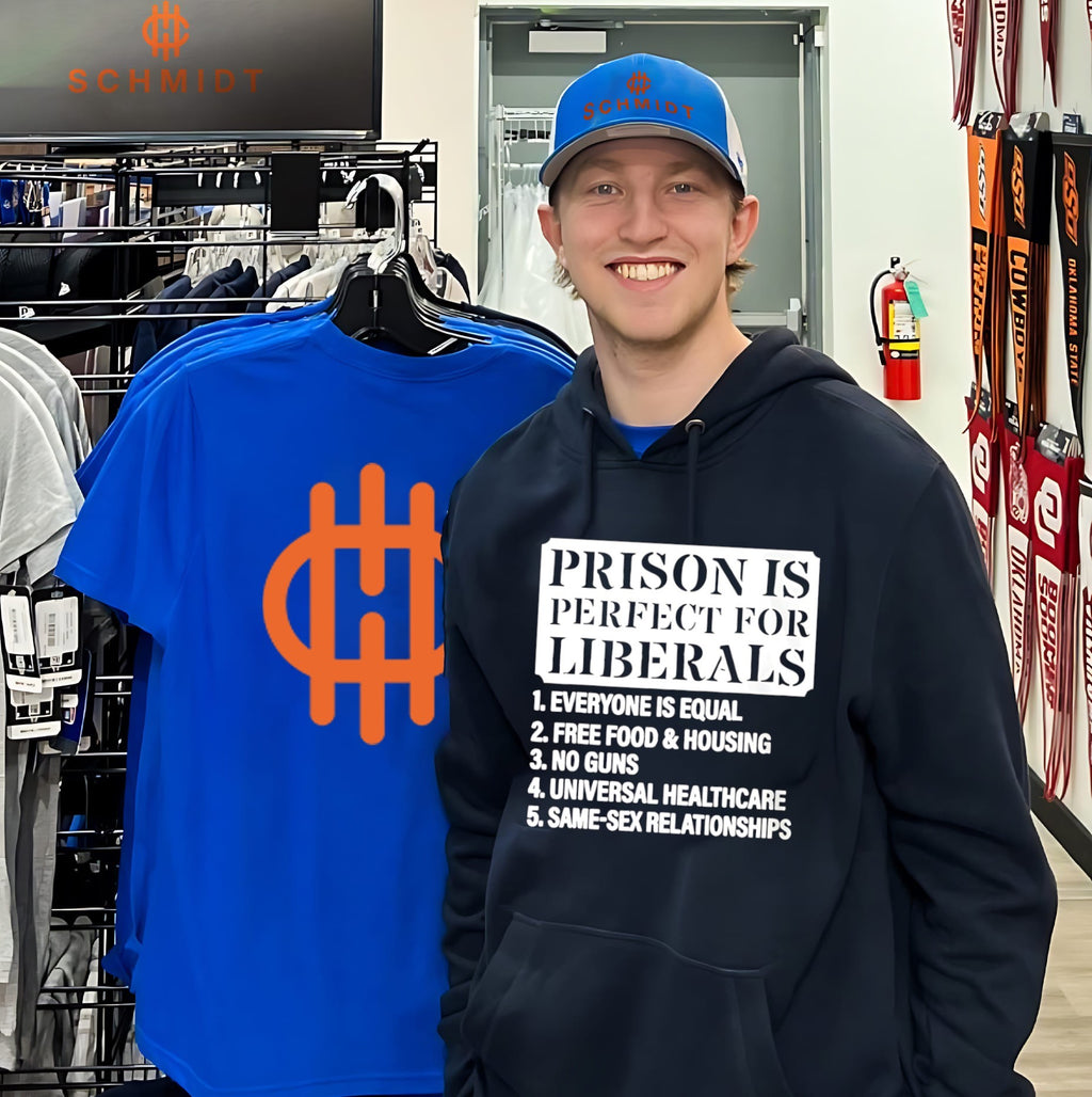 Prison is perfect for liberals 1 everyone is equal 2 free food shirt
