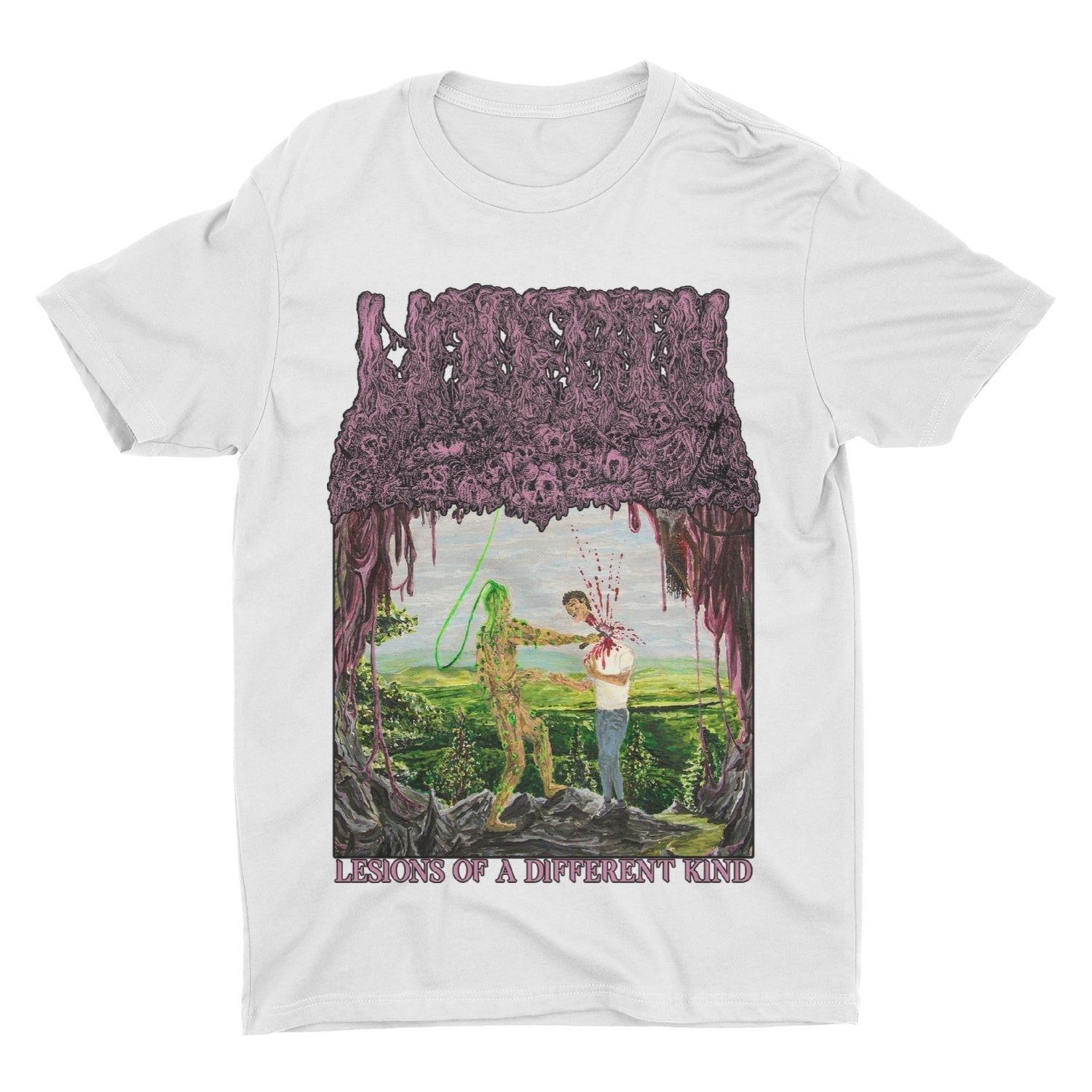 Undeath - Lesions Of A Different Kind t-shirt Hoodie, Sweatshirt | CoreVibeTees.com (Image 3)