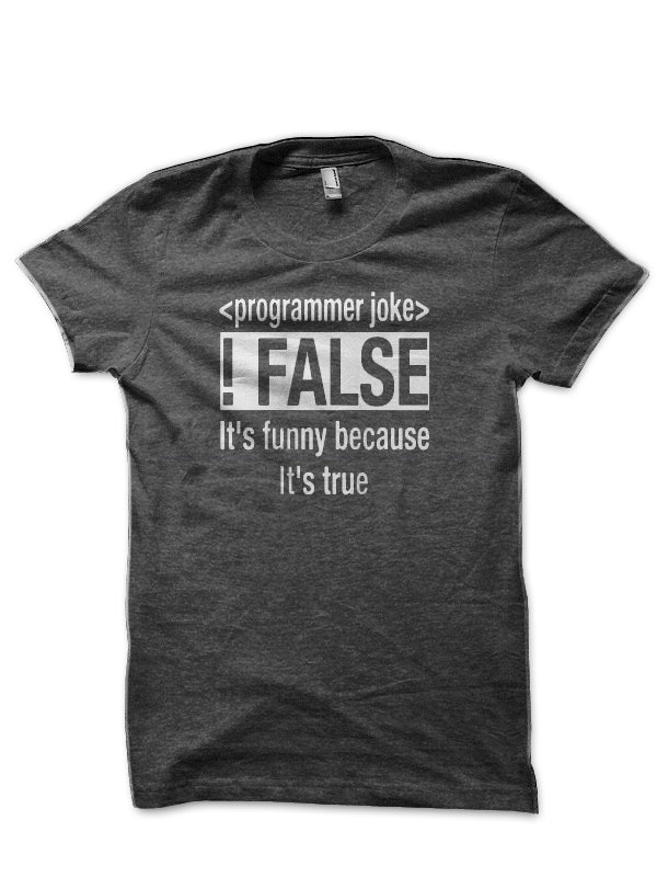Programmer Joke Charcoal Grey T-Shirt Hoodie, Sweatshirt | CoreVibeTees.com