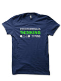 Programming Is Thinking Not Typing Navy Blue T-Shirt Hoodie, Sweatshirt | CoreVibeTees.com