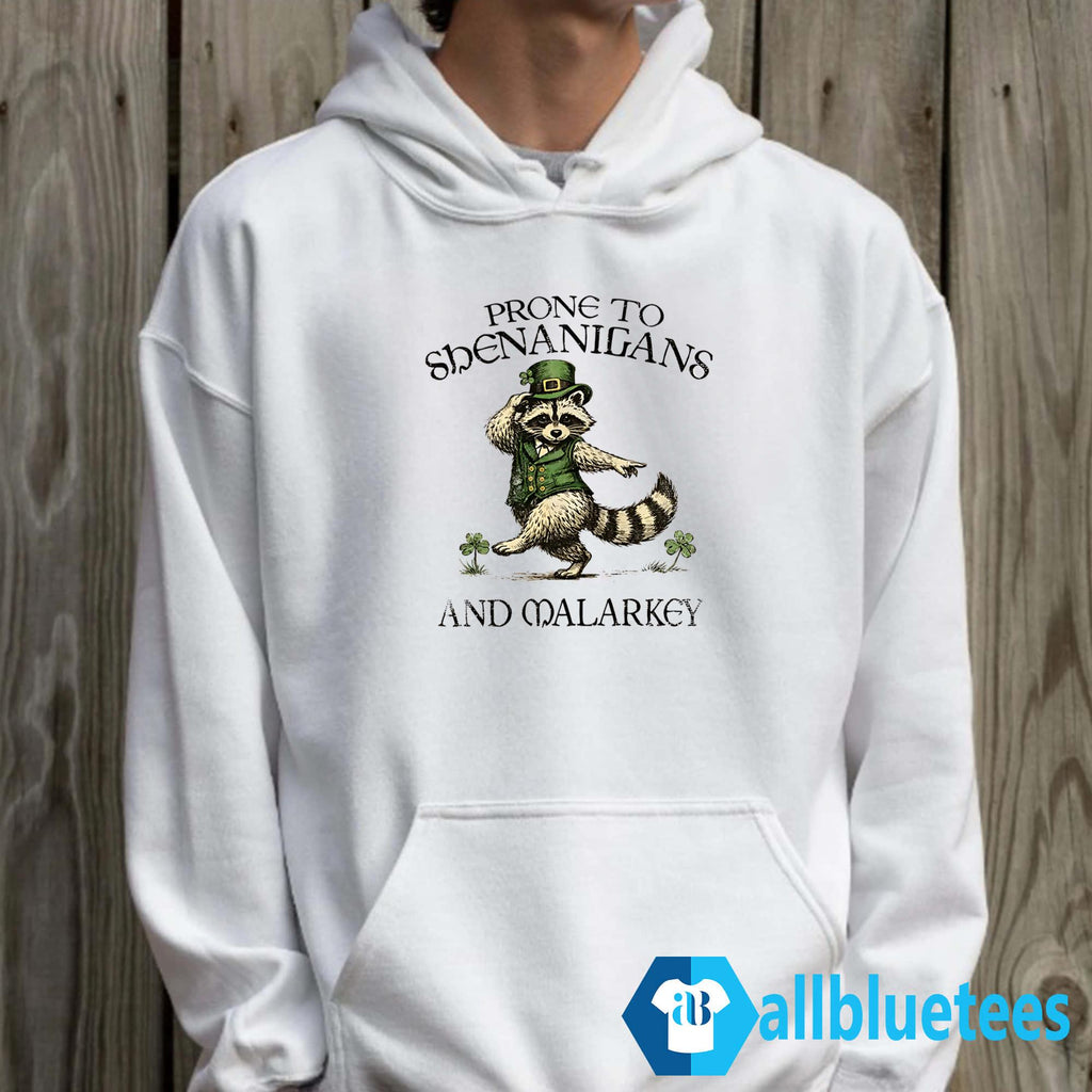 Raccoon Leprechaun Prone To Shenanigans And Malarkey Shirt