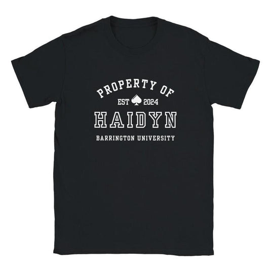 Property Of Haidyn T-Shirt, Carnage, Madness, The Ritual The Sinner The Sacrifice Sweatshirt, The Book Boyfriend Merch, Spade Brothers Unisex Soft Comfort Crewneck Pullover Long Sleeves Graphic Fabric Sweater