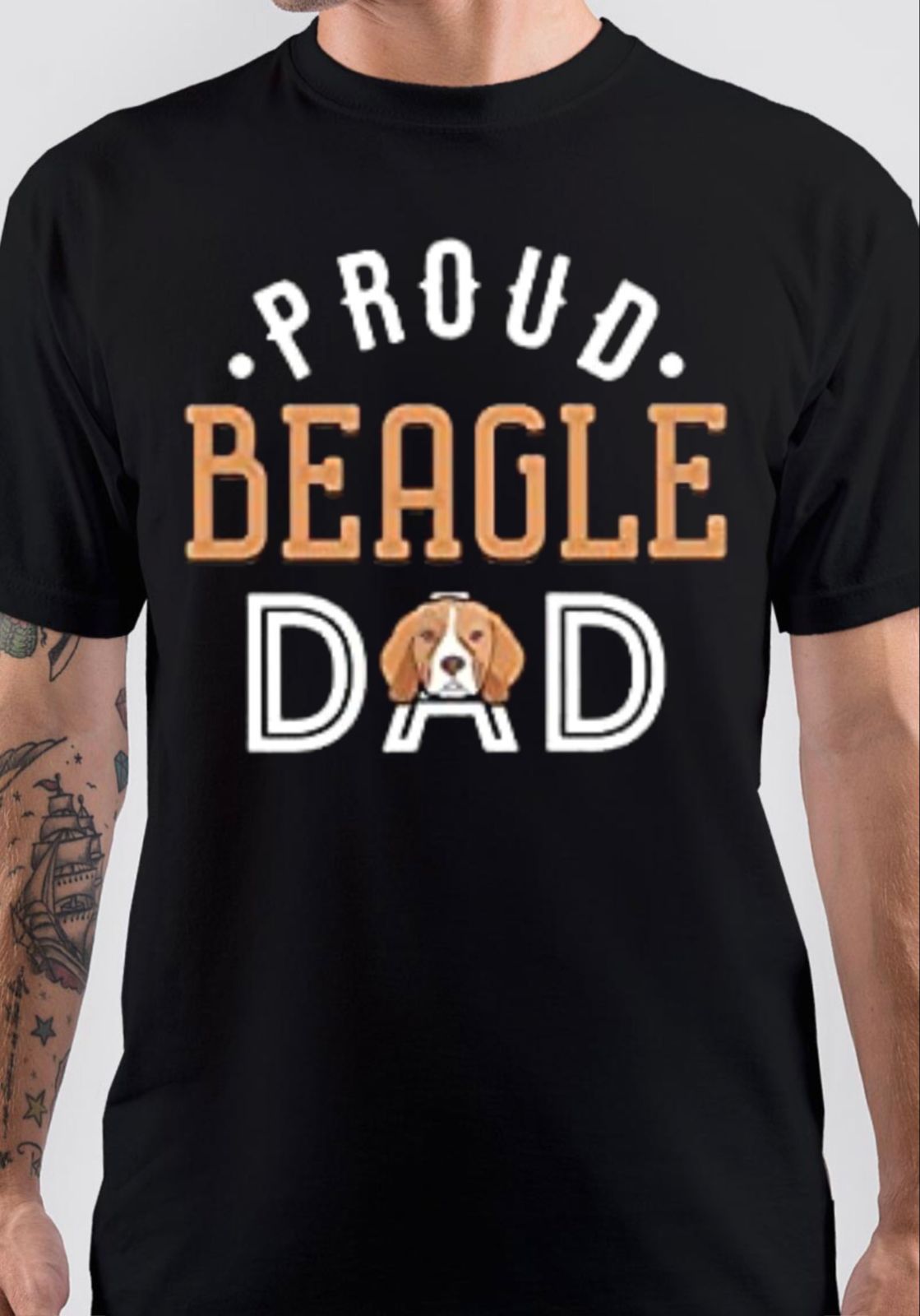 Proud Beagle Dad T-Shirt Style001 Hoodie, Sweatshirt | CoreVibeTees.com