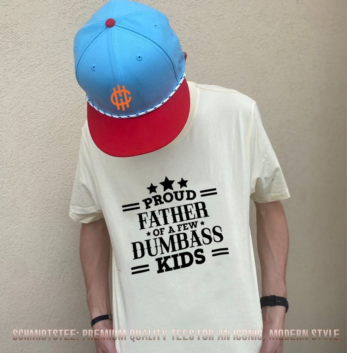 Proud Father of a Few Dumbass Kids funny dad shirt