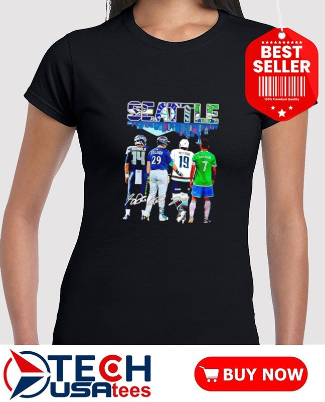 Proud to be a part of Seattle skyline upside down signature shirt