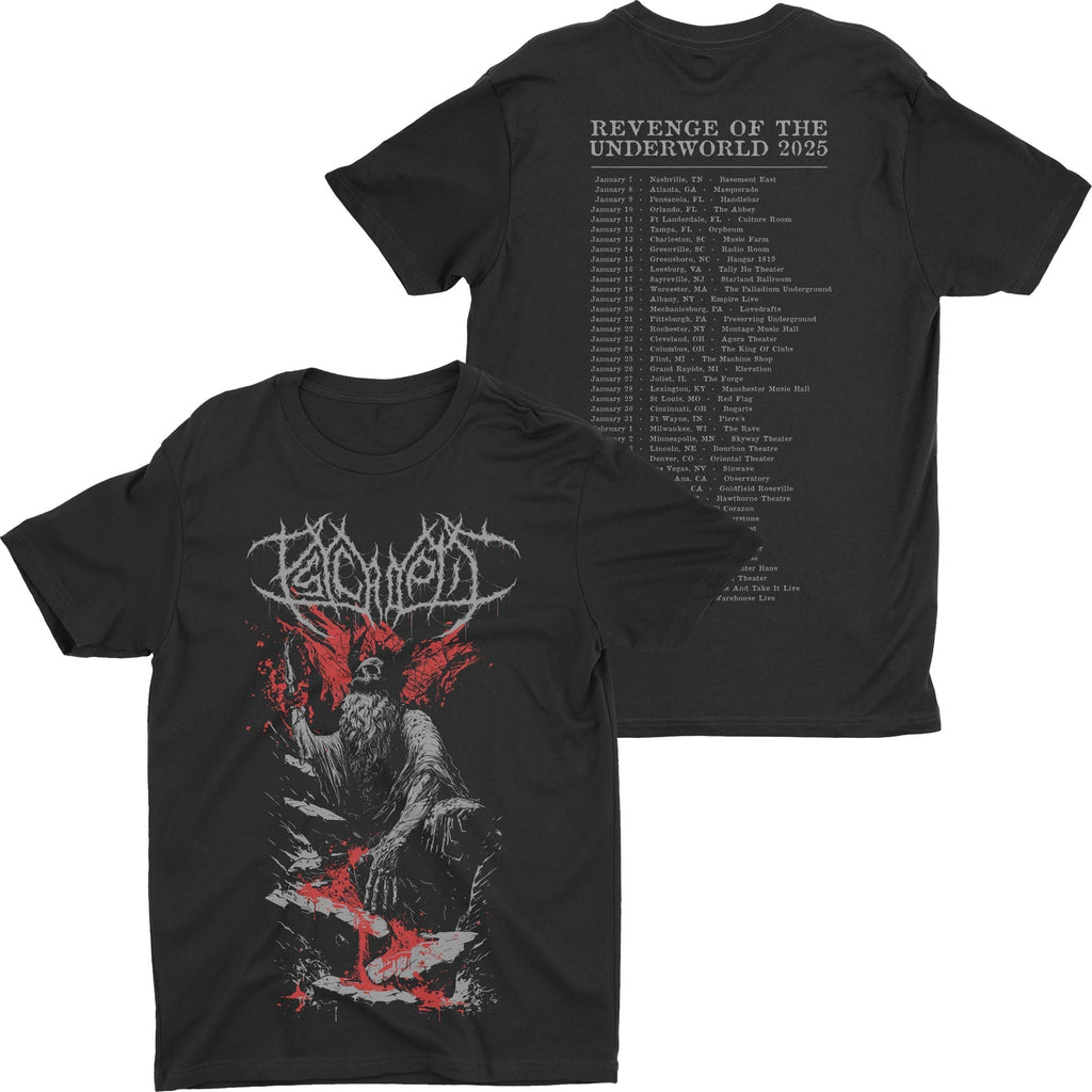 Psycroptic - Revenge Of The Underworld Tour 2025 t-shirt Hoodie, Sweatshirt | CoreVibeTees.com (Image 1)