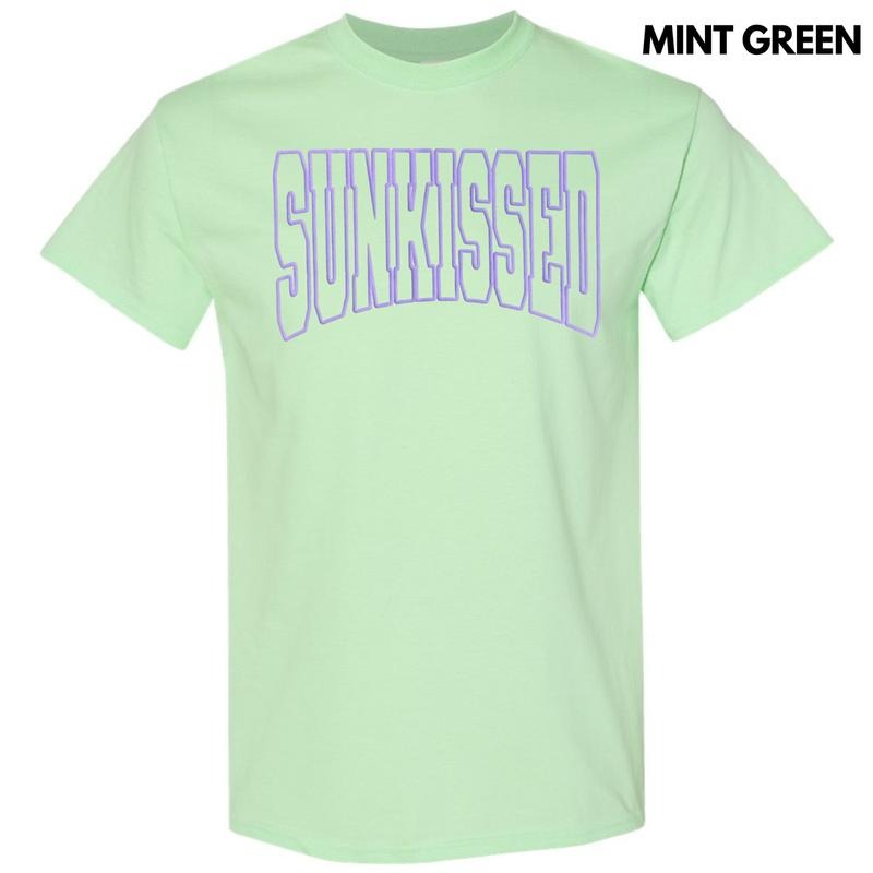 Purple Sunkissed PUFF Gildan Short Sleeve T-Shirt Hoodie, Sweatshirt | CoreVibeTees.com