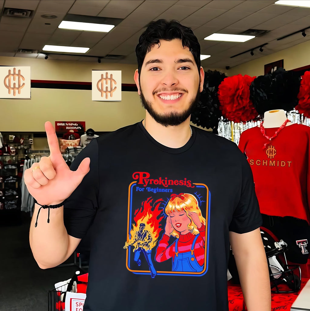 Pyrokinesis for geginners fire girl shirt