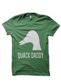 Quack Daddy Dark Green Half Sleeve T-Shirt Hoodie, Sweatshirt | CoreVibeTees.com
