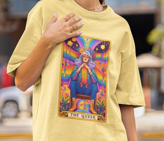 Queer Tarot Card Shirt, Gay Pride Tee, Non-Binary, Queer Clothing, Gift for LGBTQ, Genderqueer Tee, Unisex Shirts, Plus Sizes, Pride Month  T-shirt, sweater and Hoodiestyle{n002}2