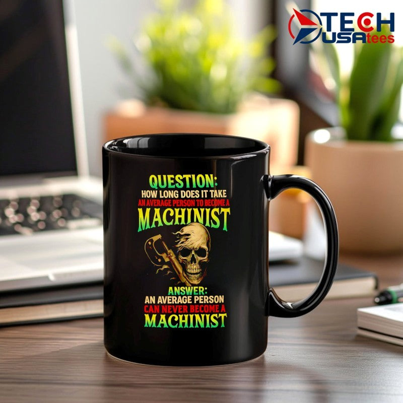 Question how long does it take an average person to become a machinist skull shirt