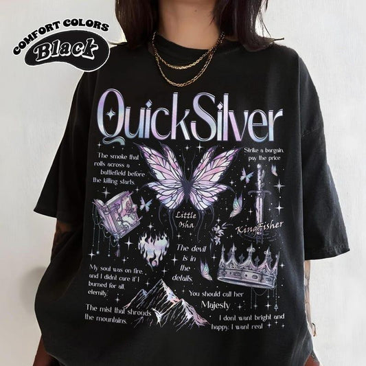 Quicksilver T-Shirt, Little Osha Butterfly T-Shirt, Saeris Fane Kingfisher Inspired Tee, Quicksilver Callie Hart Shirt